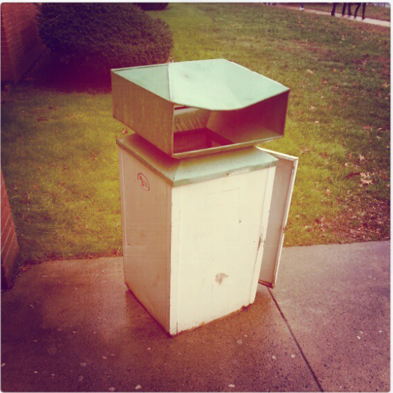 It's a trash can I took a pic of in highschool circa 2012, exciting.